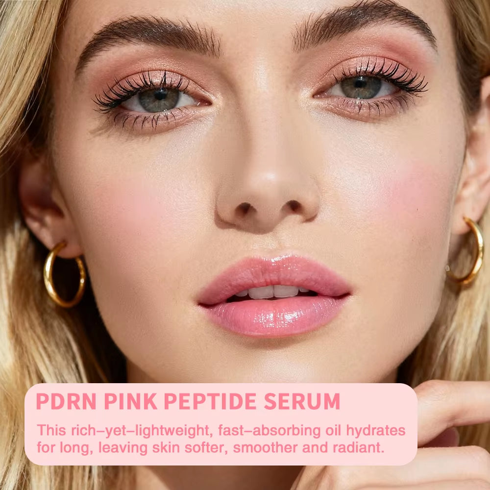 Salmon DNA PDRN Pink Peptide Serum Pink Glow Serum Remove Skin Darkness Hydrating Moisturizing Firming Korean Skincare