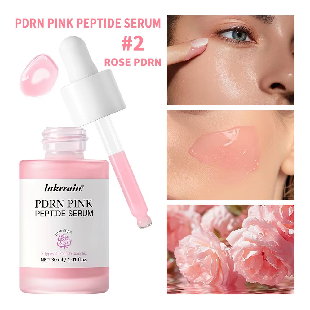Salmon DNA PDRN Pink Peptide Serum Pink Glow Serum Remove Skin Darkness Hydrating Moisturizing Firming Korean Skincare